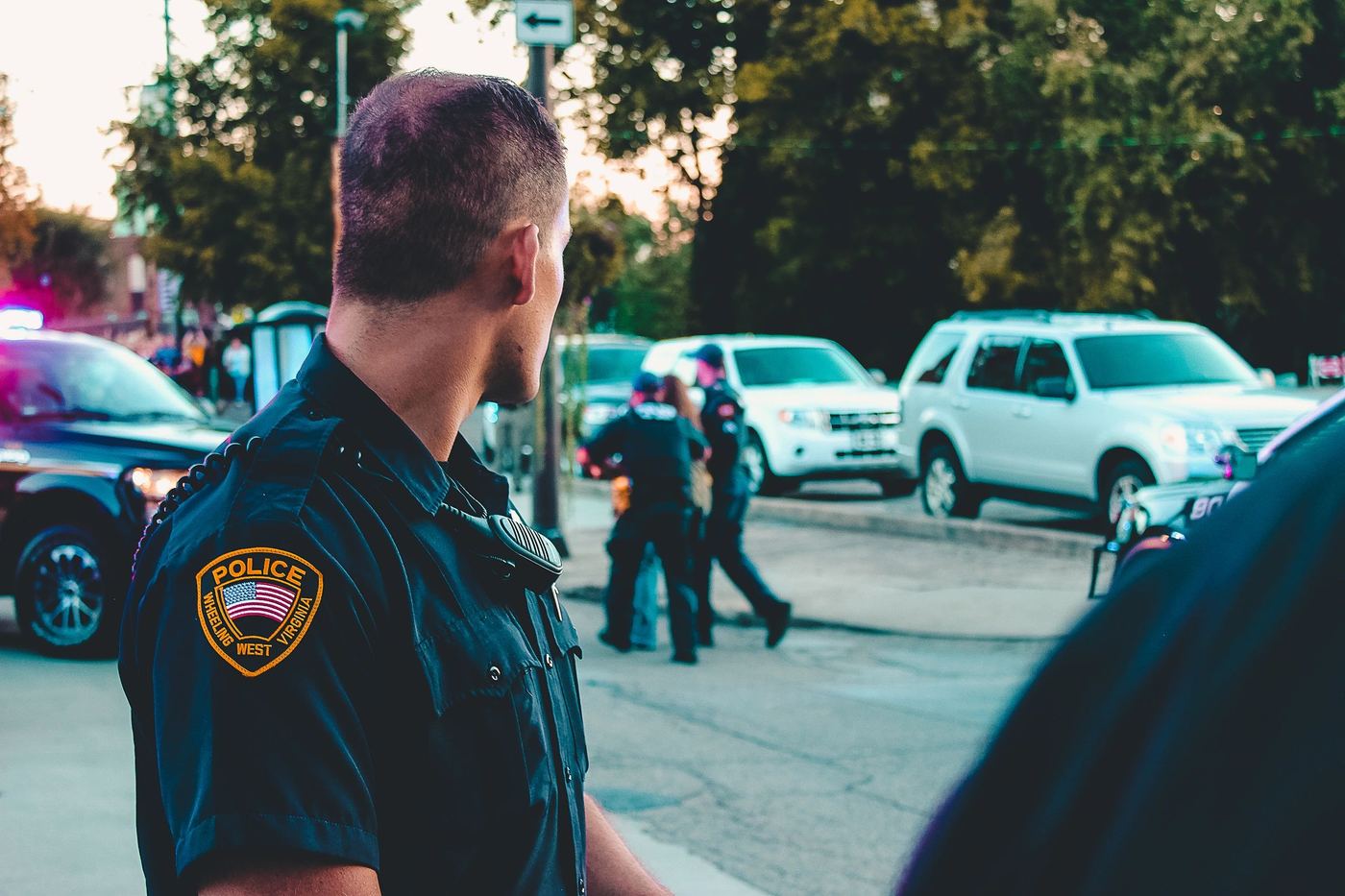 Public safety officer on scene